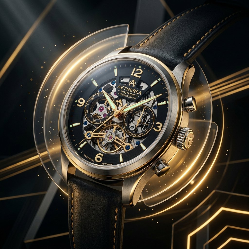 Luxury Mechanical Watch Floating