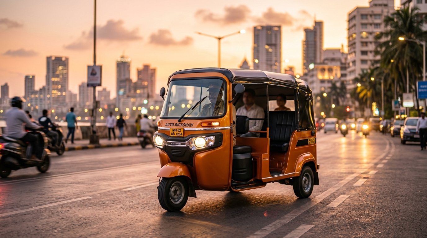 Auto Rickshaw Ride Booking Banner