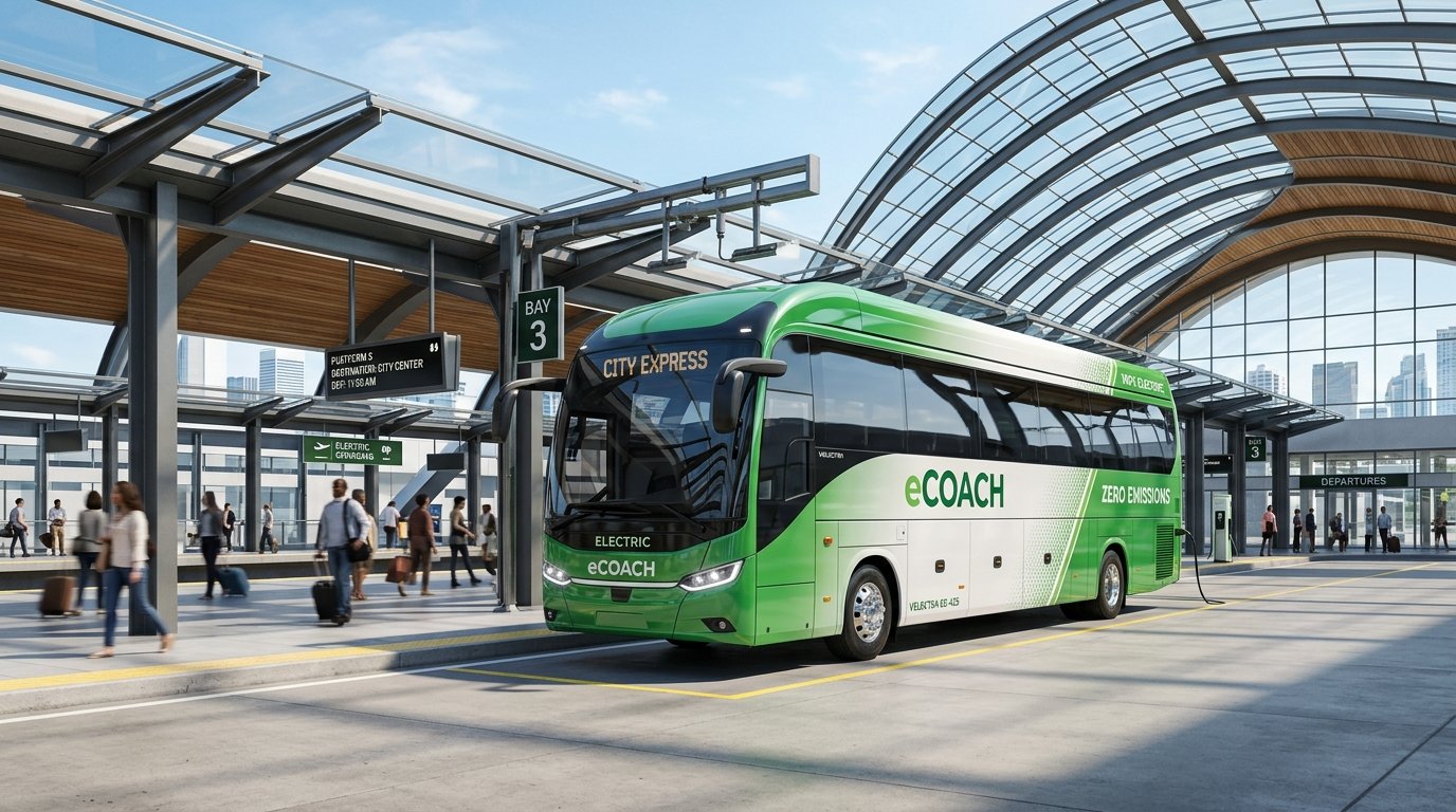 EcoVolt 100% Electric Coach Bus