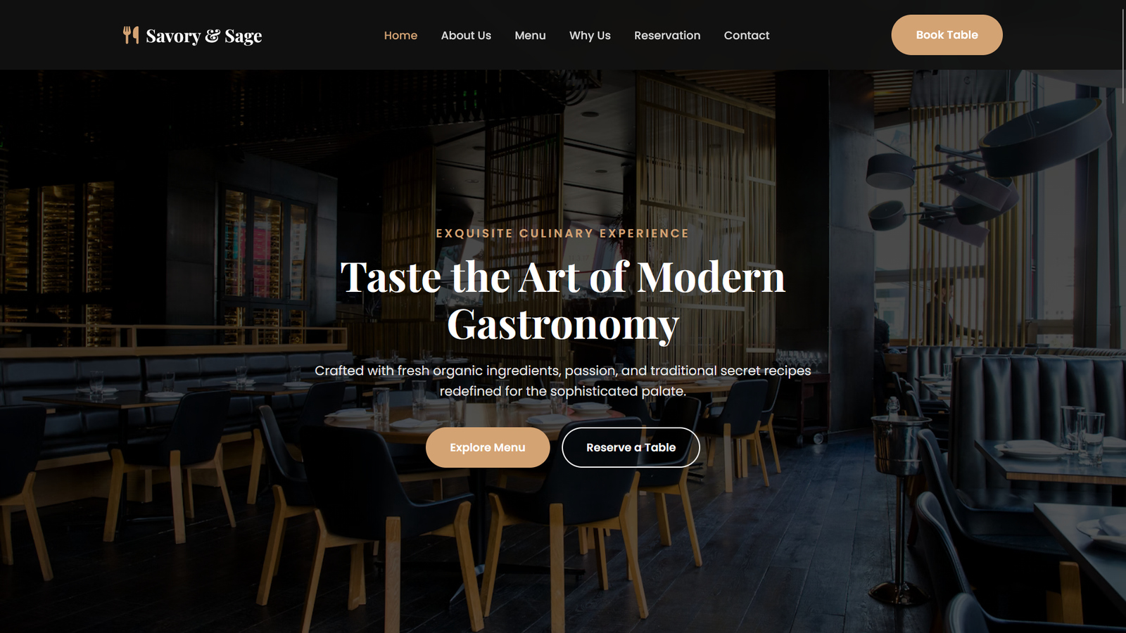 Resteria – Elegant Restaurant & Table Reservation HTML5 Template