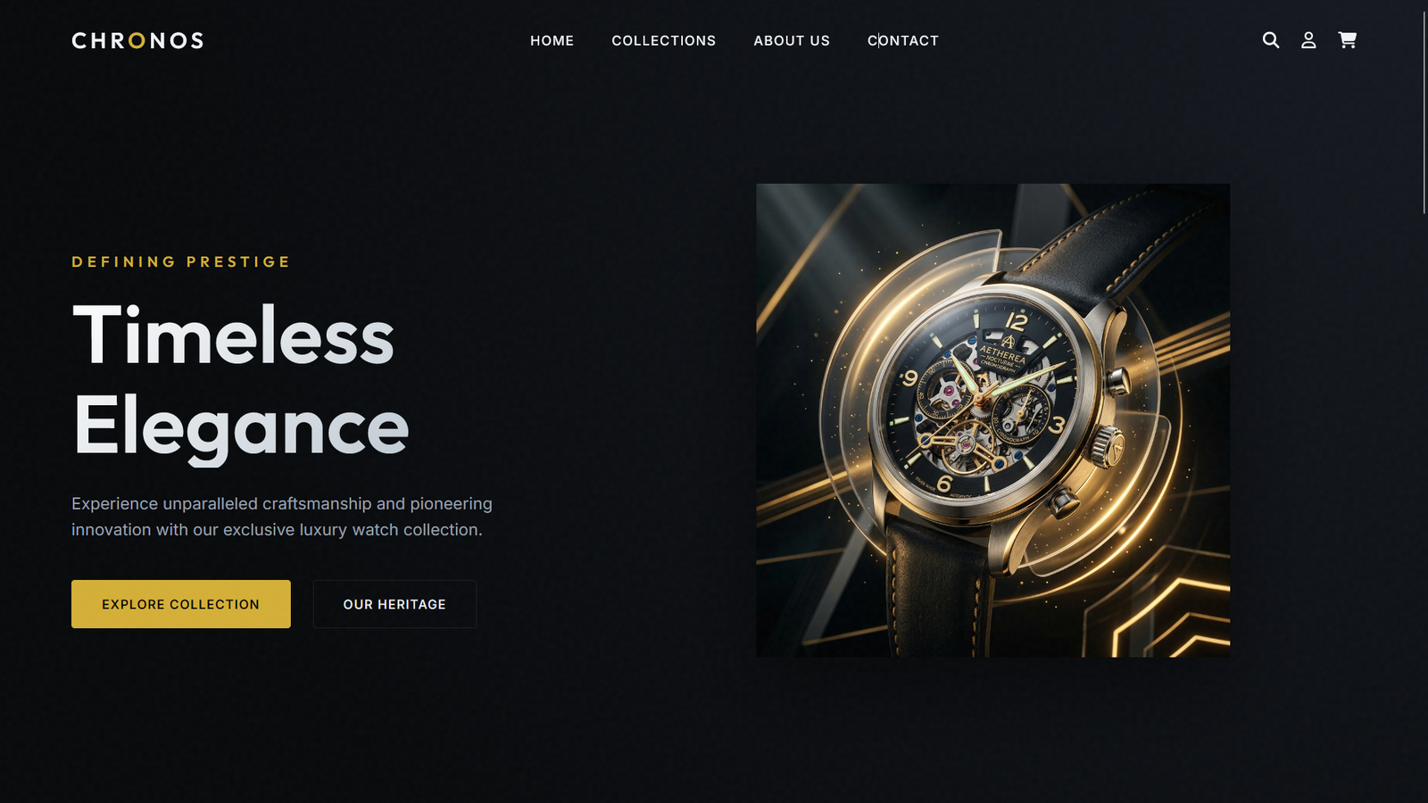 Chronos – Luxury Watch & Jewelry eCommerce HTML Template + Admin Dashboard